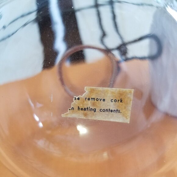 Funky MCM Pyrex Glass Carafe - Red & White Handle - Picture 3 of 4